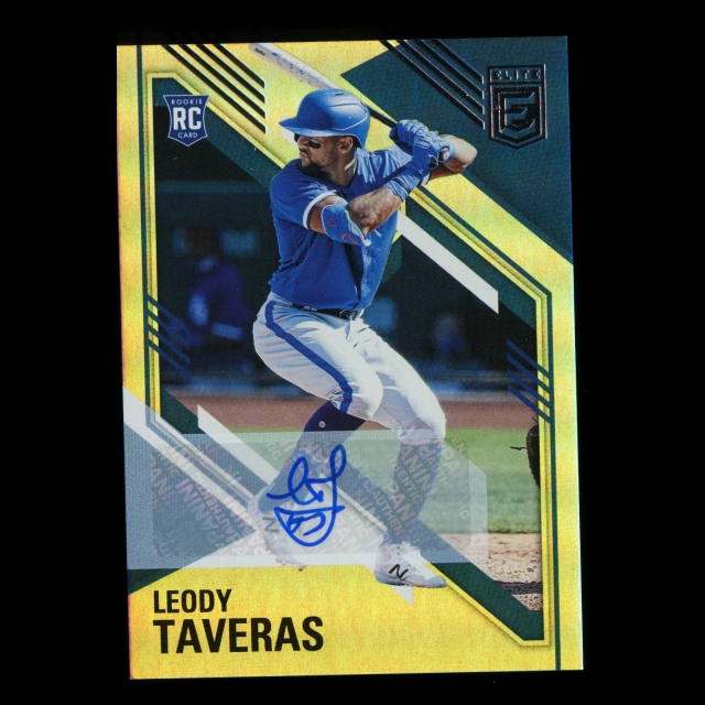 Leody Taveras RC 2021 Elite Rookie Auto Rangers