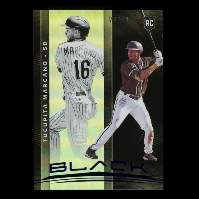 Tucupita Marcano RC 2021 Black Blue Rookie Padres 29/99