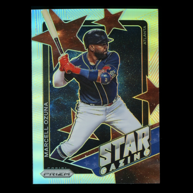Marcell Ozuna 2021 Prizm Star Gazing Silver Braves