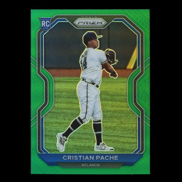 Cristian Pache RC 2021 Prizm Green Rookie Braves