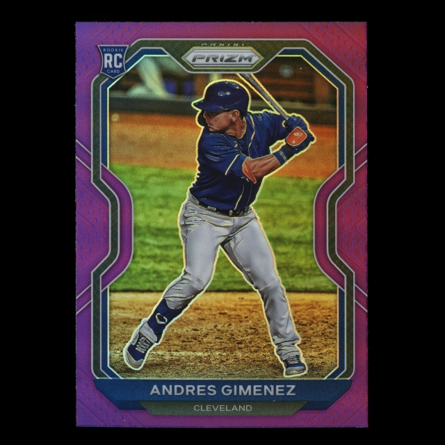 Andres Gimenez RC 2021 Prizm Purple Rookie Indians