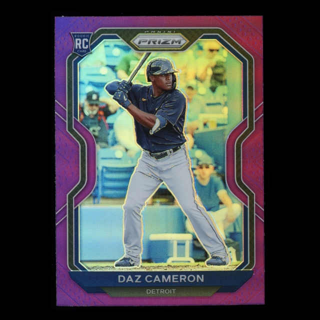 Daz Cameron RC 2021 Prizm Purple Rookie Tigers