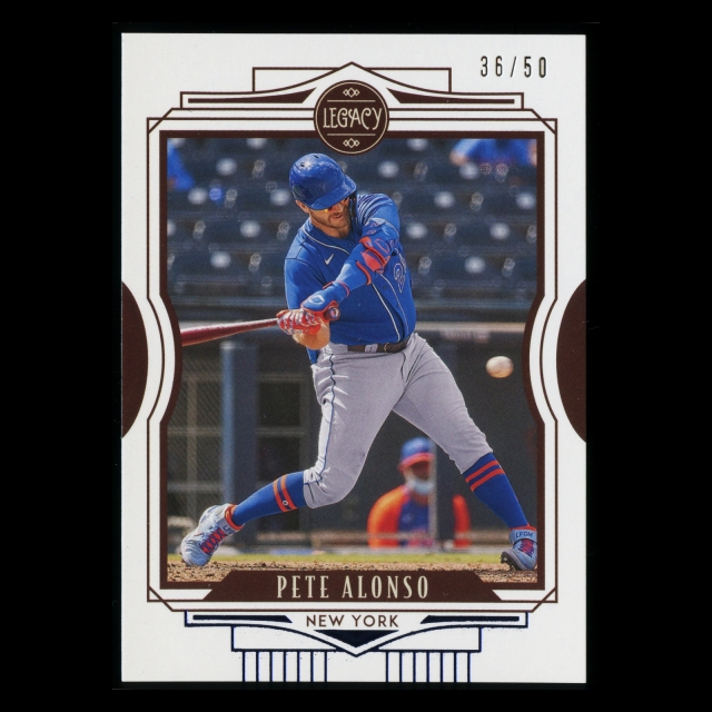 Pete Alonso 2021 Legacy Blue Mets 36/50