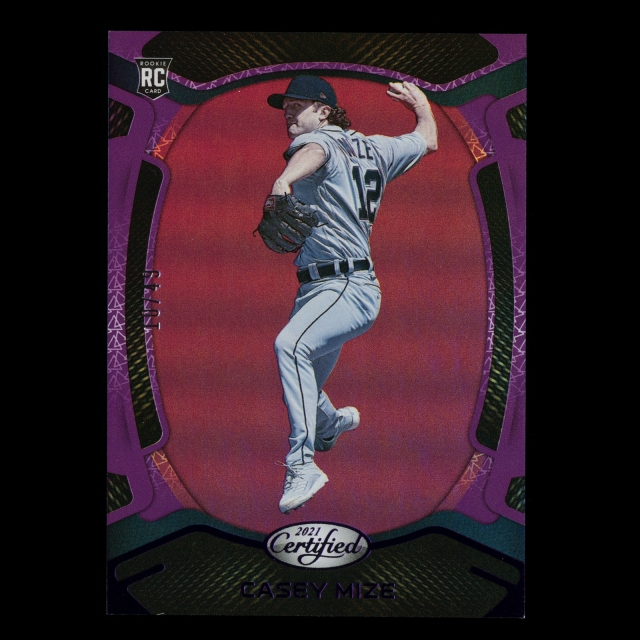 Casey Mize RC 2021 Certified Purple Rookie Tigers 10/49
