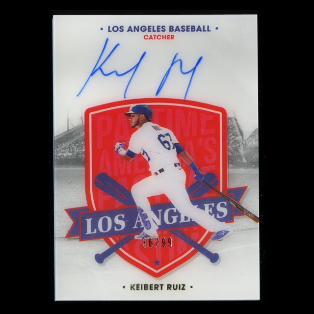 Keibert Ruiz 2021 America's Pastime Auto Dodgers 36/99
