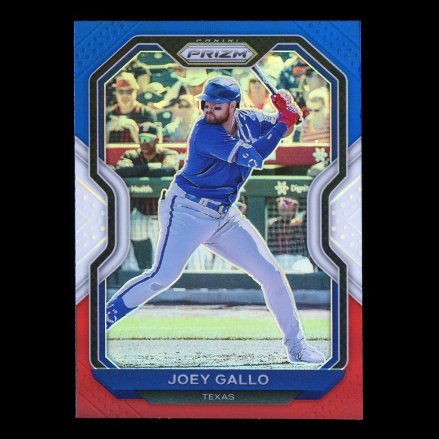 Joey Gallo 2021 Prizm Red White & Blue Rangers