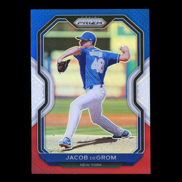 Jacob deGrom 2021 Prizm Red White & Blue Mets