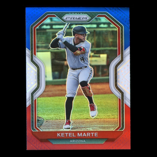 Ketel Marte 2021 Prizm Red White & Blue Red Diamondbacks
