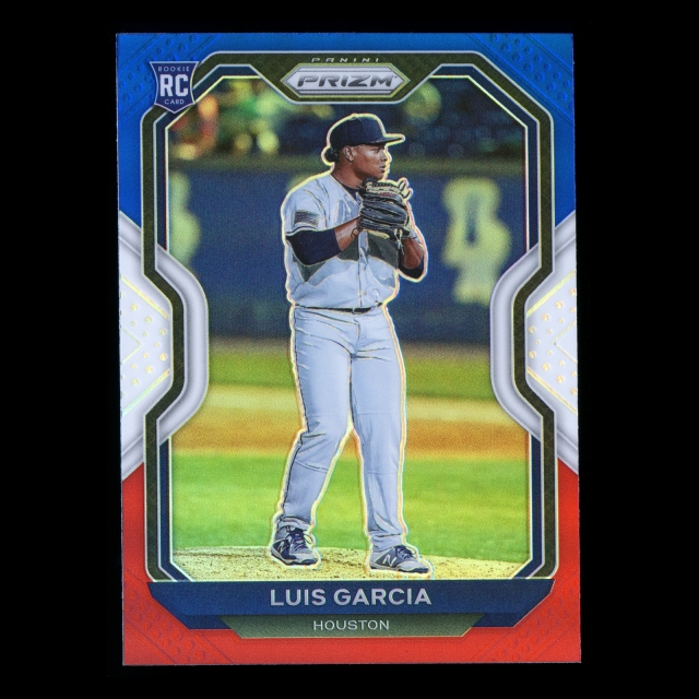 Luis Garcia RC 2021 Prizm Red White & Blue Rookie Astros