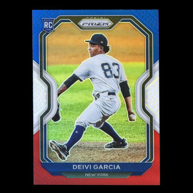Deivi Garcia RC 2021 Prizm Red White & Blue Rookie Yankees
