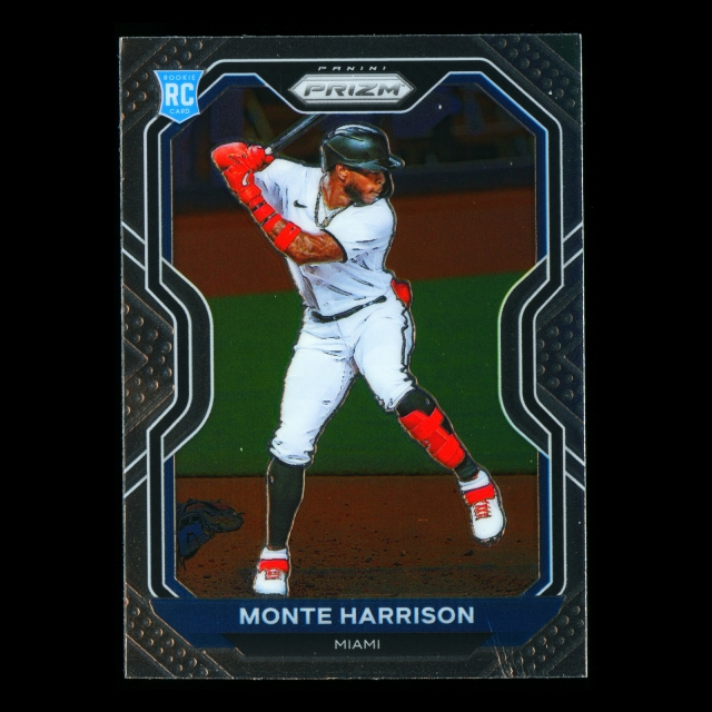 Monte Harrison RC 2021 Prizm Rookie Marlins
