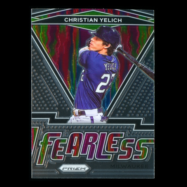 Christian Yelich 2021 Prizm Fearless Brewers