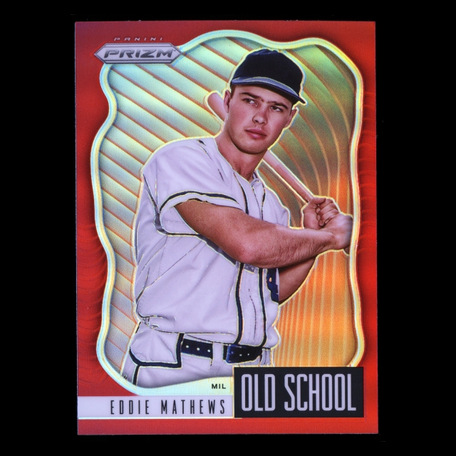 Eddie Mathews 2021 Prizm Old School Red Braves