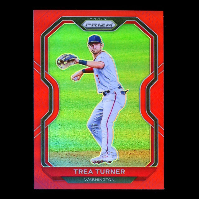 Trea Turner 2021 Prizm Red Nationals