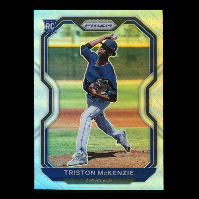 Triston McKenzie RC 2021 Prizm Silver Rookie Indians
