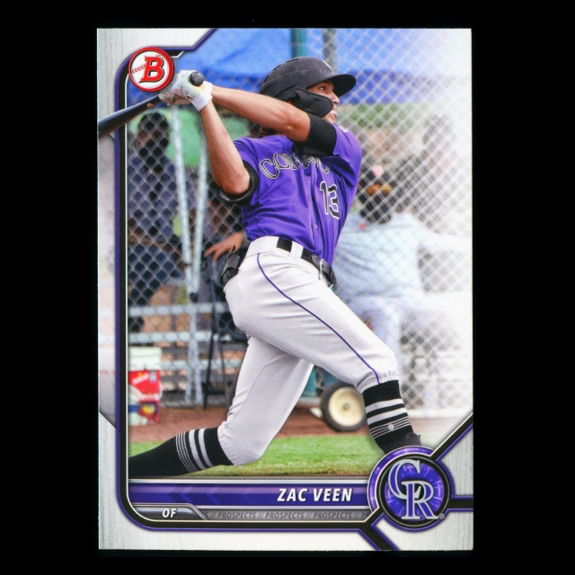 Zac Veen 2022 Bowman Prospects Rockies