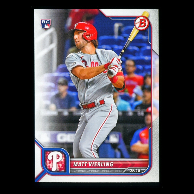Matt Vierling RC 2022 Bowman Rookie Phillies