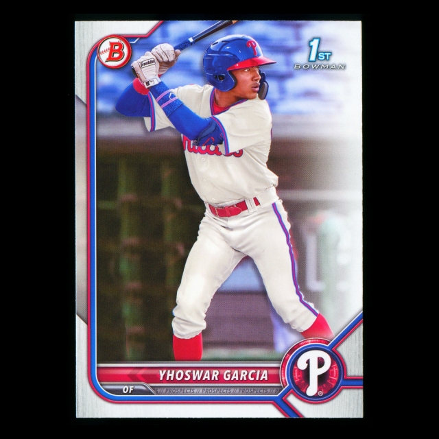 Yhoswar Garcia 2022 Bowman 1st Prospect Phillies