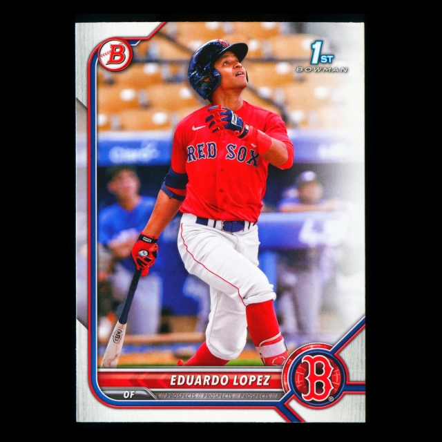 Eduardo Lopez 2022 Bowman 1st Prospect Red Sox