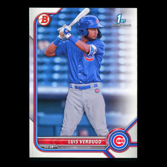 Luis Verdugo 2022 Bowman 1st Prospect Cubs