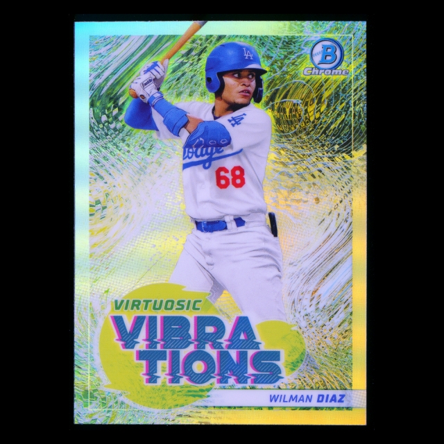  Wilman Diaz 2022 Bowman Chrome Virtuosic Vibrations Dodgers