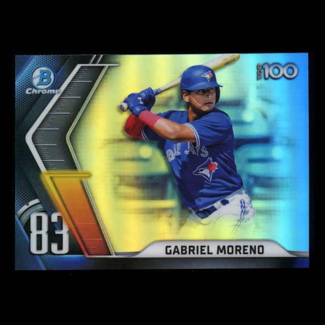 Gabriel Moreno 2022 Bowman Chrome Scouts Top 100 Blue Jays
