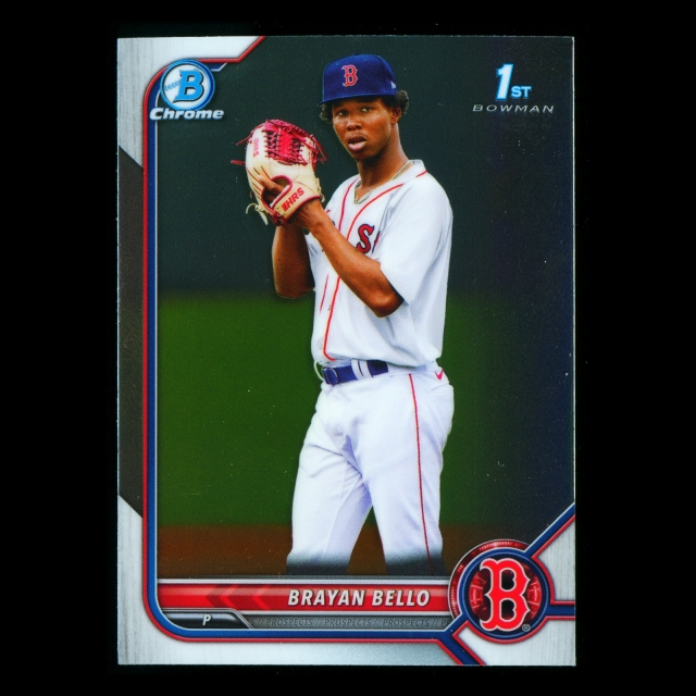 Brayan Bello 2022 Bowman Chrome 1st Bowman Prospects Red Sox