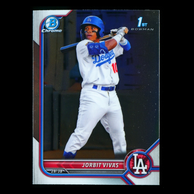 Jorbit Vivas 2022 Bowman Chrome 1st Bowman Prospects Dodgers