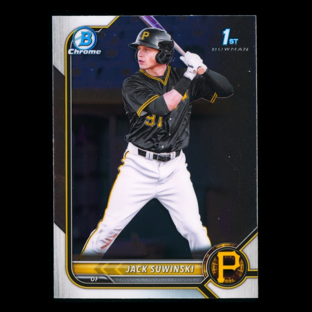 Jack Suwinski 2022 Bowman Chrome 1st Bowman Prospects Pirates