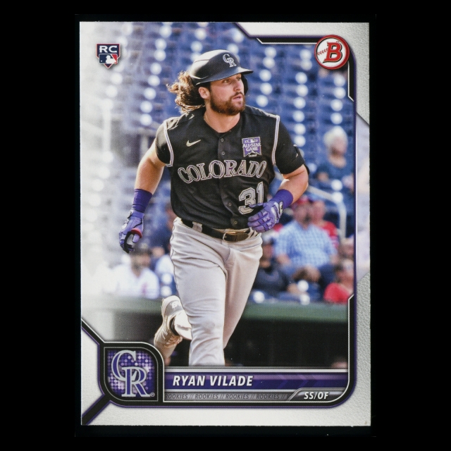 Ryan Vilade RC 2022 Bowman Rookie Rockies