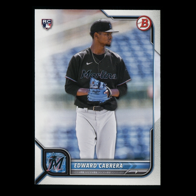 Edward Cabrera RC 2022 Bowman Rookie Marlins