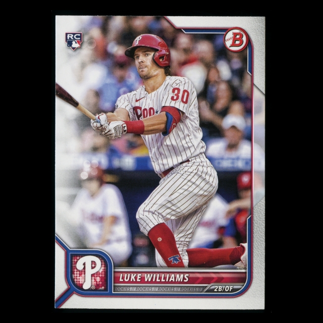 Luke Williams RC 2022 Bowman Rookie Phillies 