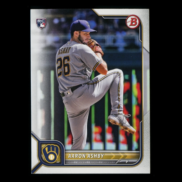 Aaron Ashby RC 2022 Bowman Rookie Brewers