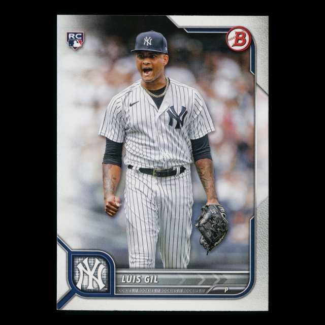 Luis Gil RC 2022 Bowman Rookie Yankees 