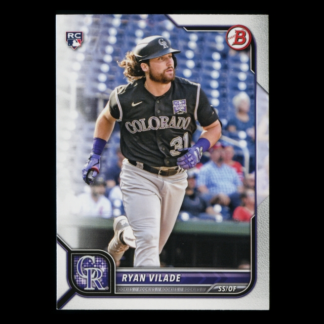Ryan Vilade RC 2022 Bowman Rookie Rockies 