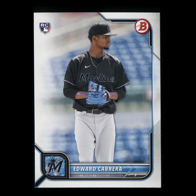 Edward Cabrera RC 2022 Bowman Rookie Marlins 