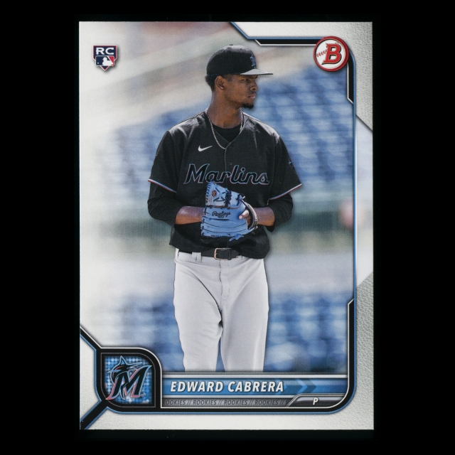 Edward Cabrera RC 2022 Bowman Rookie Marlins