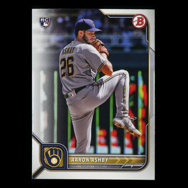 Aaron Ashby RC 2022 Bowman Rookie Brewers
