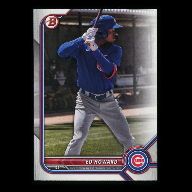 Ed Howard 2022 Bowman Prospects Cubs