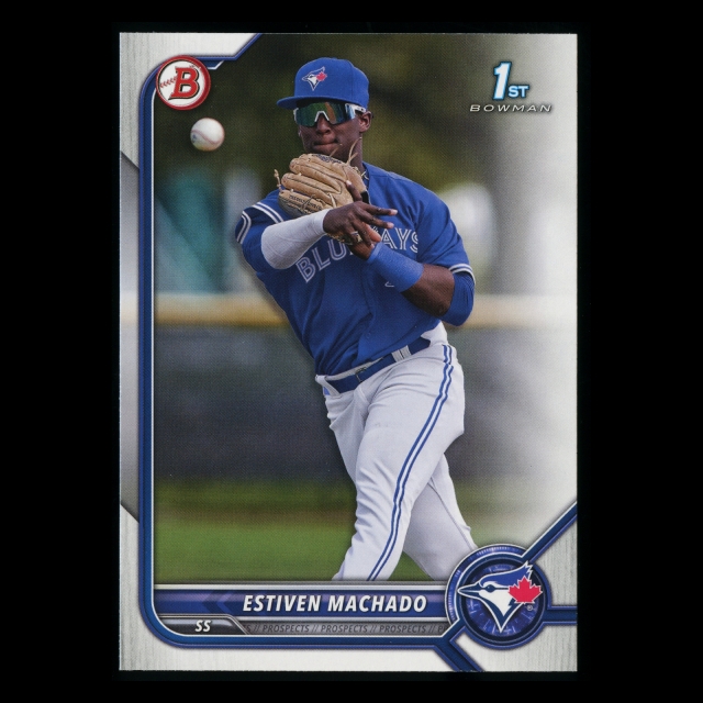 Estiven Machado 2022 Bowman Prospects 1st Bowman Blue Jays