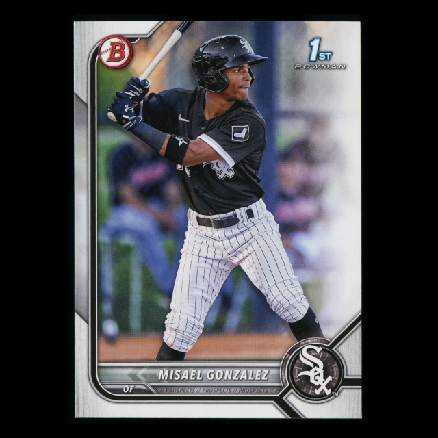 Misael Gonzalez 2022 Bowman Prospects 1st Bowman White Sox