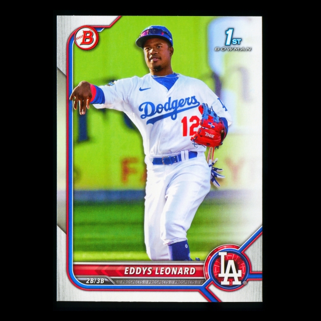 Eddys Leonard 2022 Bowman Prospects 1st Bowman Dodgers