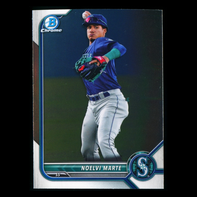 Noelvi Marte 2022 Bowman Chrome Prospects Mariners