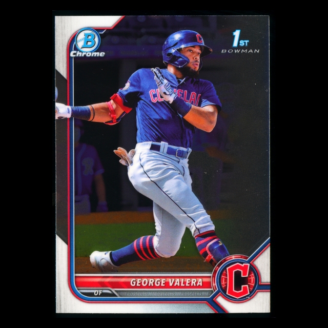 George Valera 2022 Bowman Chrome Prospects 1st Bowman Guardians