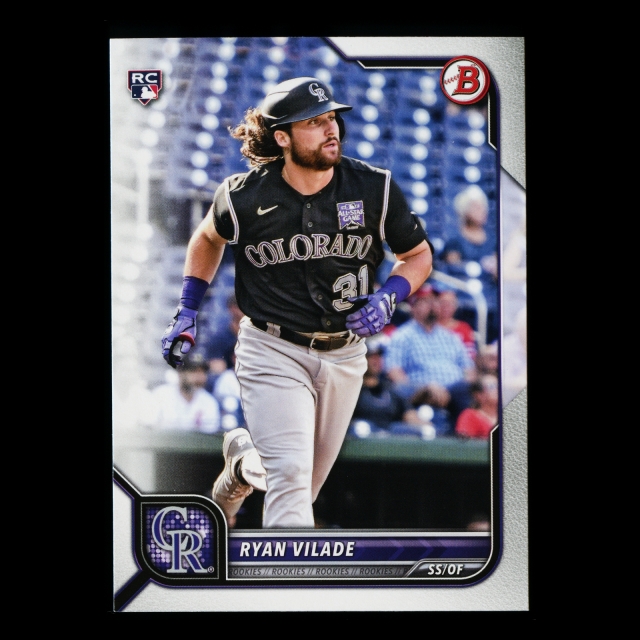 Ryan Vilade RC 2022 Bowman Rookie Rockies