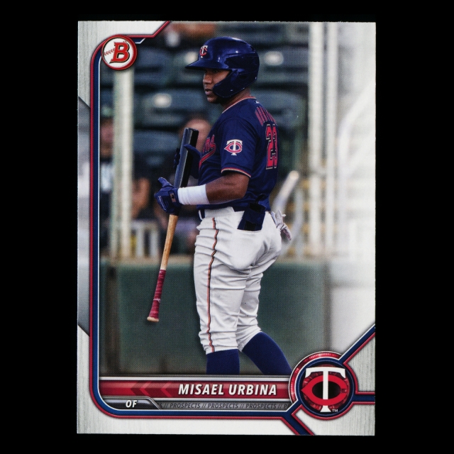 Misael Urbina 2022 Bowman Prospects Twins