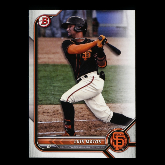 Luis Matos 2022 Bowman Prospects Giants