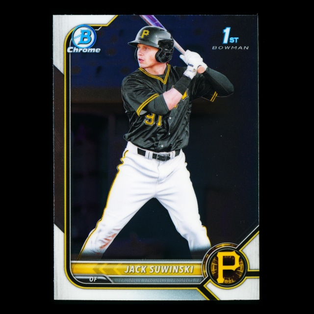 Jack Suwinski 2022 Bowman Chrome 1st Bowman Prospects Pirates