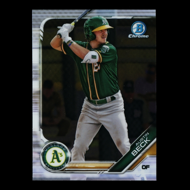 Austin Beck 2019 Bowman Chrome Prospects Athletics