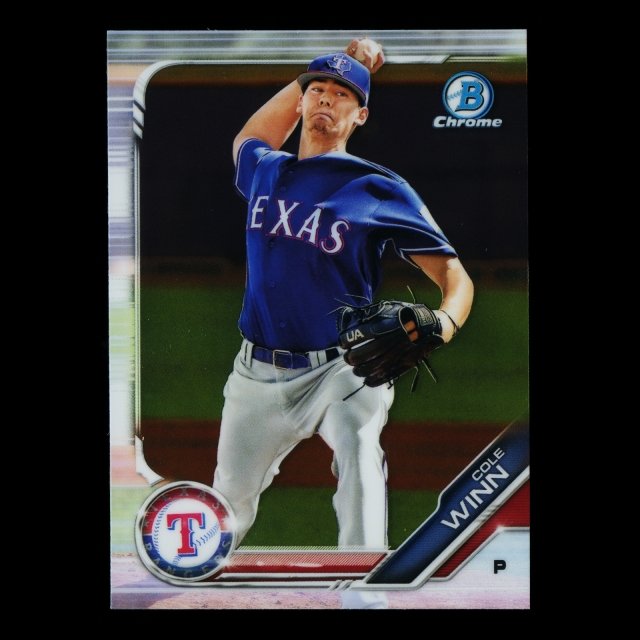 Cole Winn 2019 Bowman Chrome Prospects Rangers